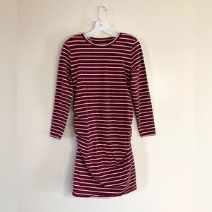 Long Sleeve Fitted Maternity Dress